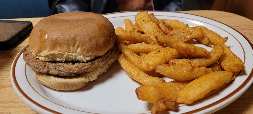 Pizza Burger with Onion Petals